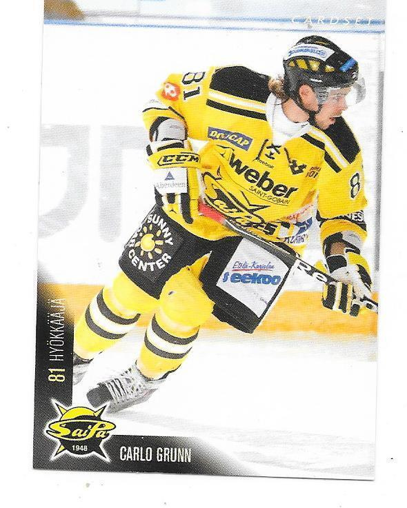 2010-11 CardSet #297 Carlo Grunn Saipa