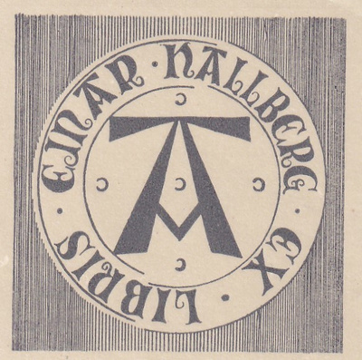 Ex Libris, Einar Hallberg, b678