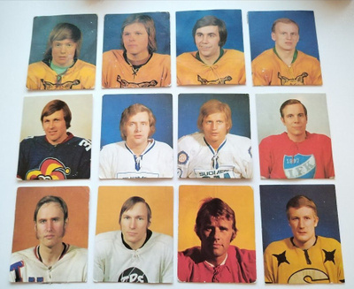 1972-73 Williams keräilykuvat 12kpl (Liimattu)