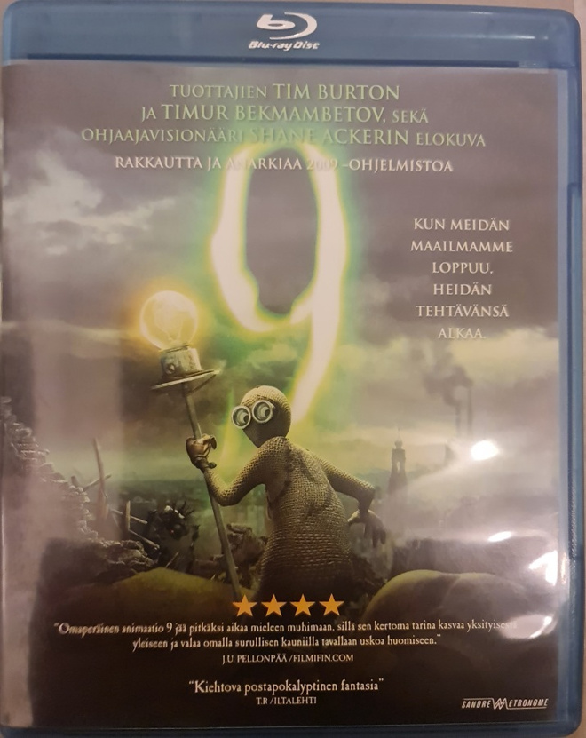 9 (2009) Blu-ray,Tim Burton&Timur Bekmambetov&Shane Acker
