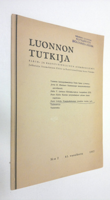 Luonnon tutkija n:o 2/1957