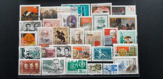 CCCP NEUVOSTOLIITTO 60-luku LEIMATTUJA postimerkkejä 30 kpl