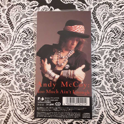 Andy McCOY : Too Much Ain't Enough 3"-CD-Single[Hanoi Rocks]