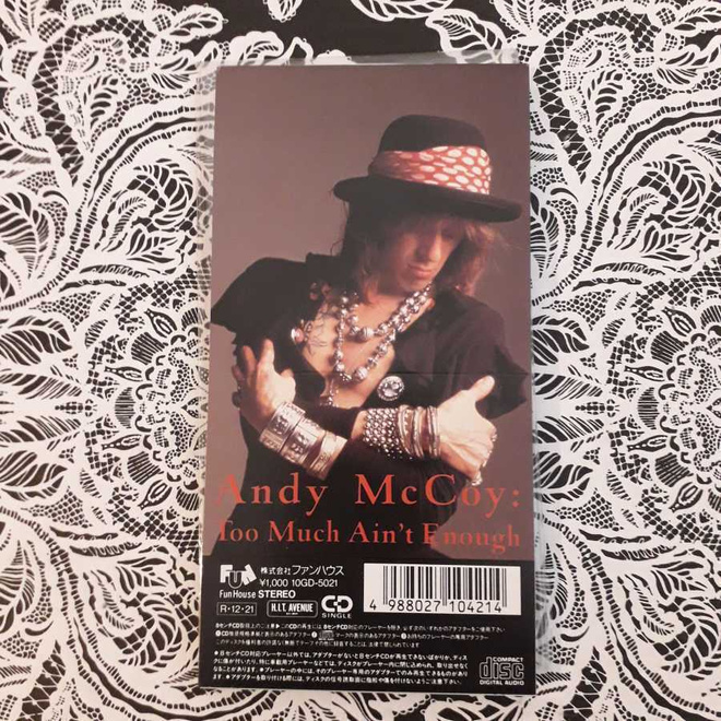 Andy McCOY : Too Much Ain't Enough 3"-CD-Single[Hanoi Rocks]