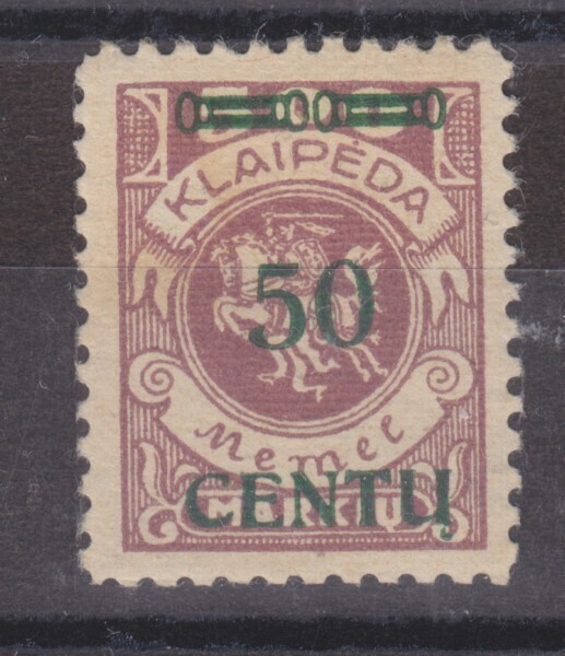 Saksa reich Memel 1923 Mi 173 liki postituore