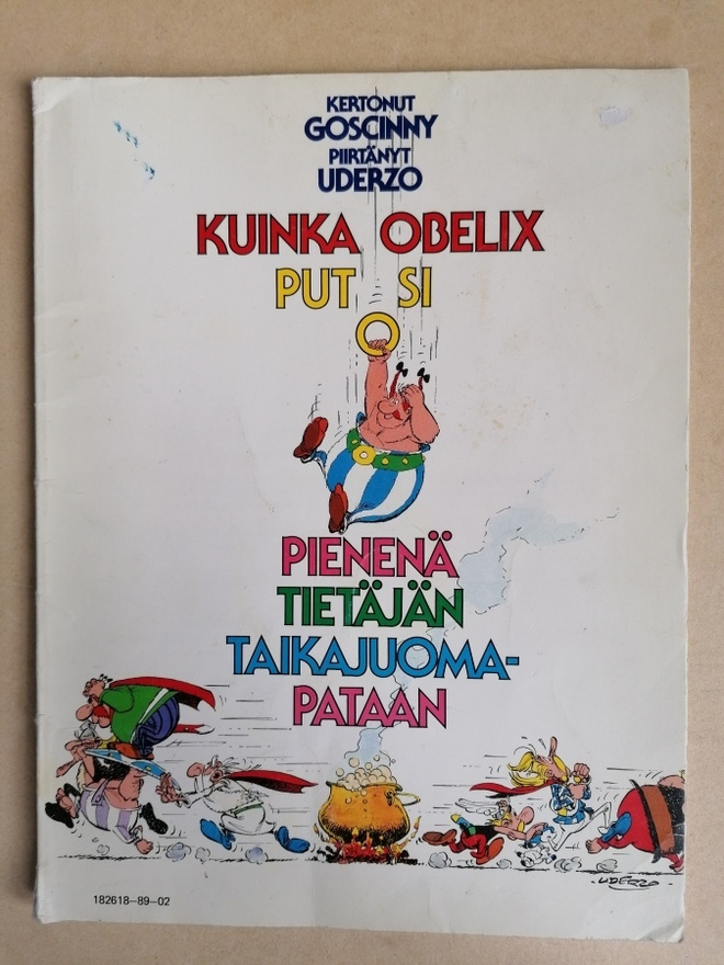 1989 Kuinka Obelix putosi pienenä taikajuomapataan
