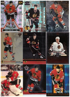 9 x ERIC DAZE Chicago Blackhawk Hienoista Sarjoista