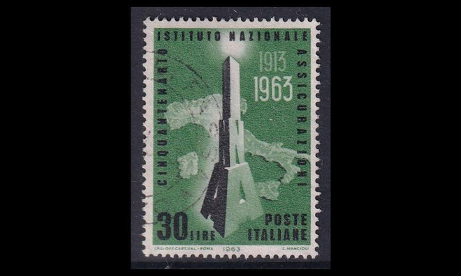 Italia 1143 o Kansallinen vakuutuslaitos 50v (1963)