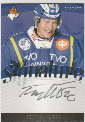 2011/12 Cardset Signature Teemu Nurmi , Lukko