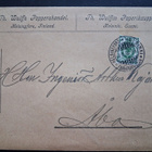 1901 5 pennin kotkamerkki myyntikirjekuoressa. - pikkukuva 1