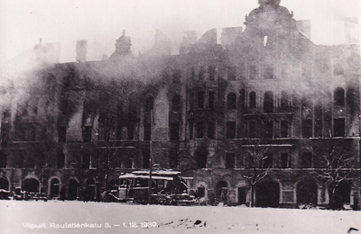 LUOVUTETTU ALUE VIIPURI RAUTATIENKATU3-1.12.1939 KULKEMATON