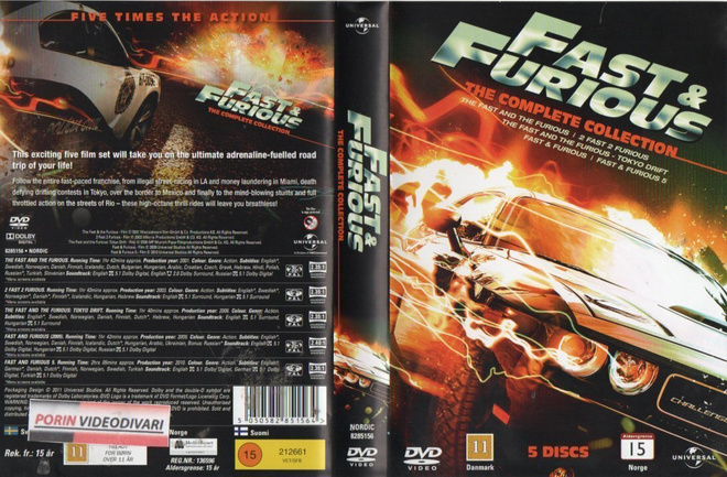 FAST AND THE FURIOUS COMPLETE COLL.	(26 328)	-FI-	DVD	(5)