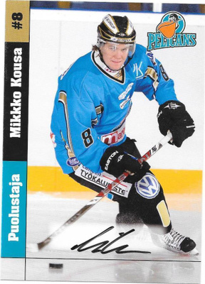 2009-10 Pelicans TeamIssue #8 Mikko Kousa