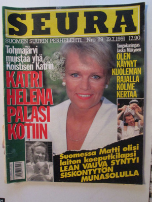 SEURA LEHTI 29 / 1991 SISÄLLYSLUETTELO KUVA 2 ja 3