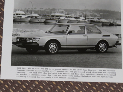 1980 Saab 900 EMS pressikuva - KUIN UUSI