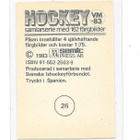 1983 Semic MM-Tarra #26 Hannu Kamppuri Suomi TAPPARA - pikkukuva 2