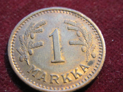 1 markka 1943 Cu