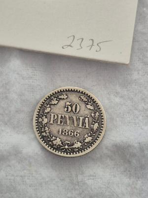 50 penniä 1866, Suomi