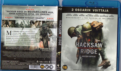hacksaw ridge (37 658) k -FI- suomik. BLU-RAY 2016