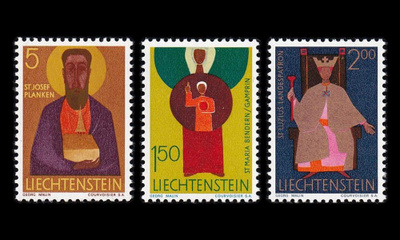 Liechtenstein 500-2 ** Pyhimyksiä (1968)