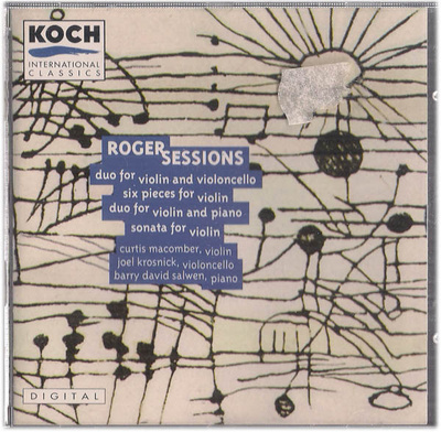 Roger Sessions - Duo for violin and violincello - CD