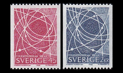 Ruotsi 614-5 ** Kansankorkeakoulu 100v (1968)