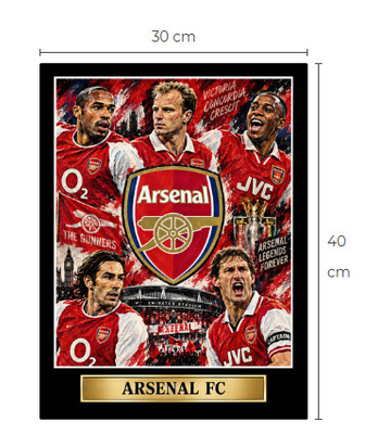Uusi Arsenal FC alumiinitaulu Limited Edition 30 cm x 40 cm