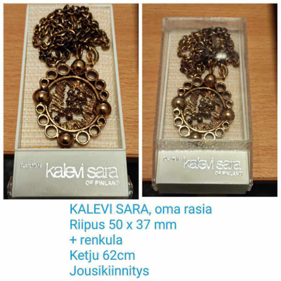 KALEVI SARA, VINTAGE -riipus, pronssi