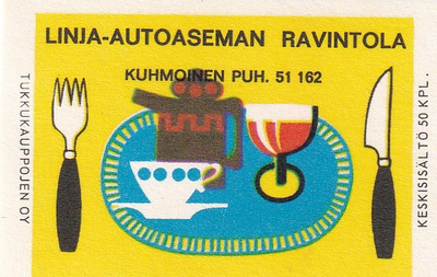 Kuhmoinen , Linja-autoaseman Ravintola    .     b411