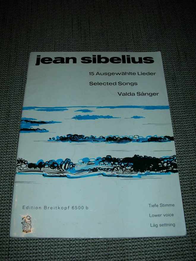 Nuottikirja Sibelius 15 selected songs