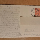 kukkakortti, ruusumaljakko, sign? kulkenut 1960 - pikkukuva 2