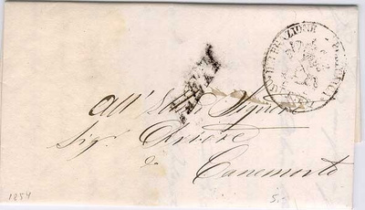 1854 Italia kirje