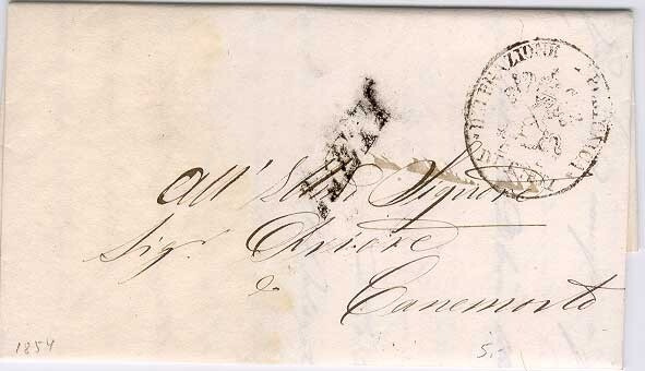 1854 Italia kirje