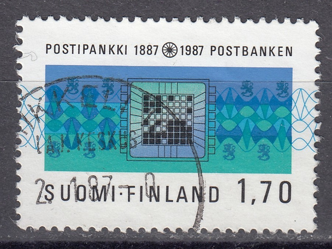 1987 Lape 1006 Postipankki 100 v.