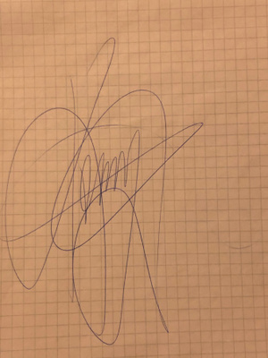 Kenny G nimikirjoitus paperilla