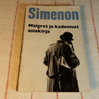 SIMENON : MAIGRET JA KADONNUT ASIAKIRJA - pikkukuva 1