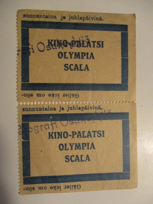 VANHA ELOKUVALIPPU - KINO-PALATSI OLYMPIA SCALA (K15-S68)