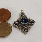 Vanha vintage Palestine Jerusalem risti riipus - pikkukuva 3