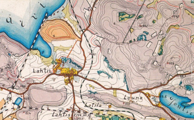 Lahti v. 1875 , karttakortti  b670