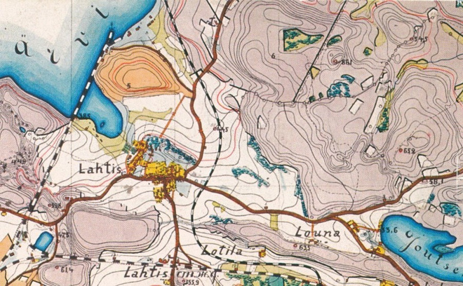 Lahti v. 1875 , karttakortti  b670