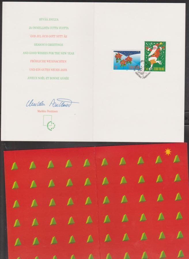 FDC 1995 joulukortti