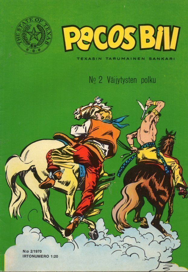 Pecos Bill n:o 2 1970 Väijytysten polku.