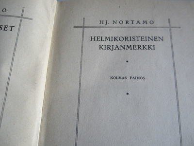 Nortamo: Helmikoristeinen kirjanmerkki