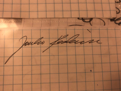 Jouko Keskinen nimikirjoitus paperilla