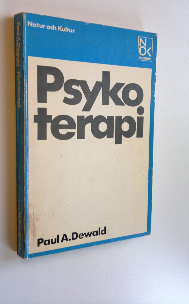Paul A. Dewald : Psykoterapi