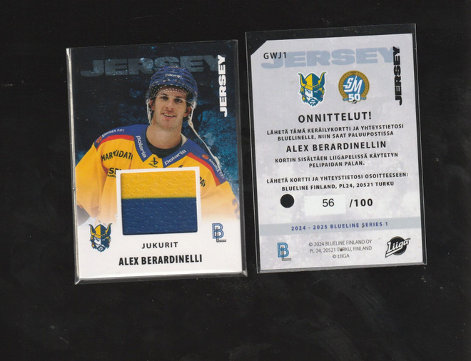 alex berardinelli jersey Jukurit Blueline 2024-25