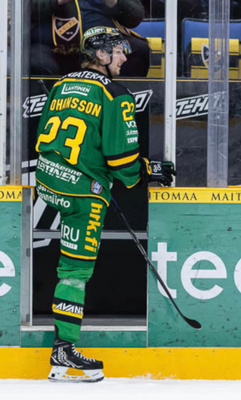 Simon Johansson #23 Ilves game worn -pelipaita