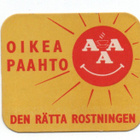 Kahvilappu AAA OIKEA PAAHTO. (KELTAINEN POHJA) - pikkukuva 1