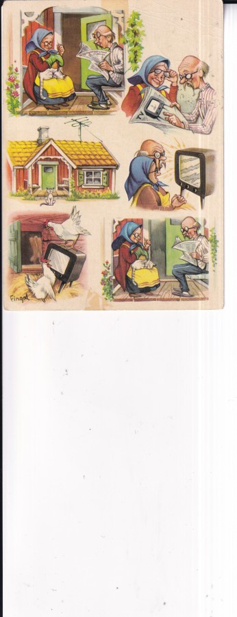 Fingal, TV taloon ja - ulos , sommitelmakortti  .   e2