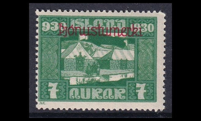 Islanti 46 ** Virkamerkki Allthing 7 A (1930)